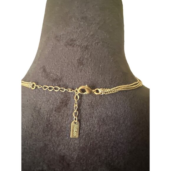 💖Lisaco Beaded Multi-Strand Necklace With Red & Brown Beads - Picture 3 of 4